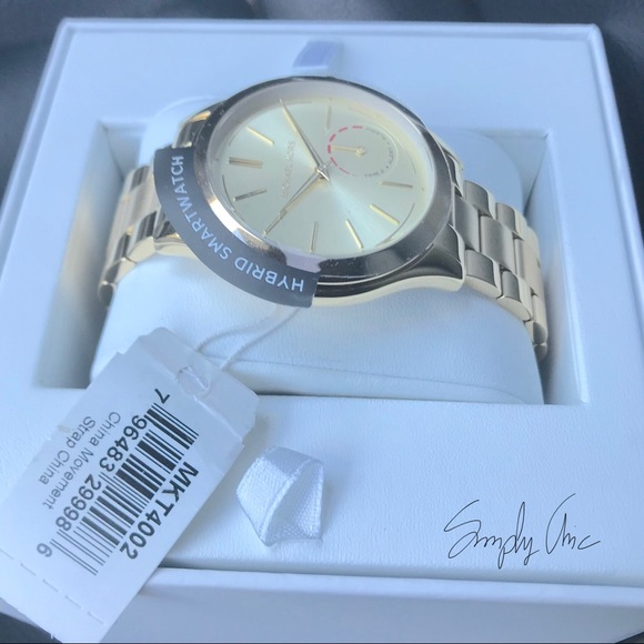 New Michael Kors gold tone hybrid smartwatch - Picture 5 of 8